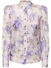 Zimmermann lilac floral print blouse
